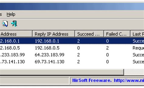 ping test nir soft|PingInfoView .